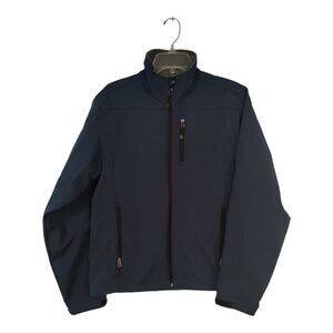 Windbreaker Fleece Lined Tahoe Pass Men's Blue Lightweight Jacket Size Medium M